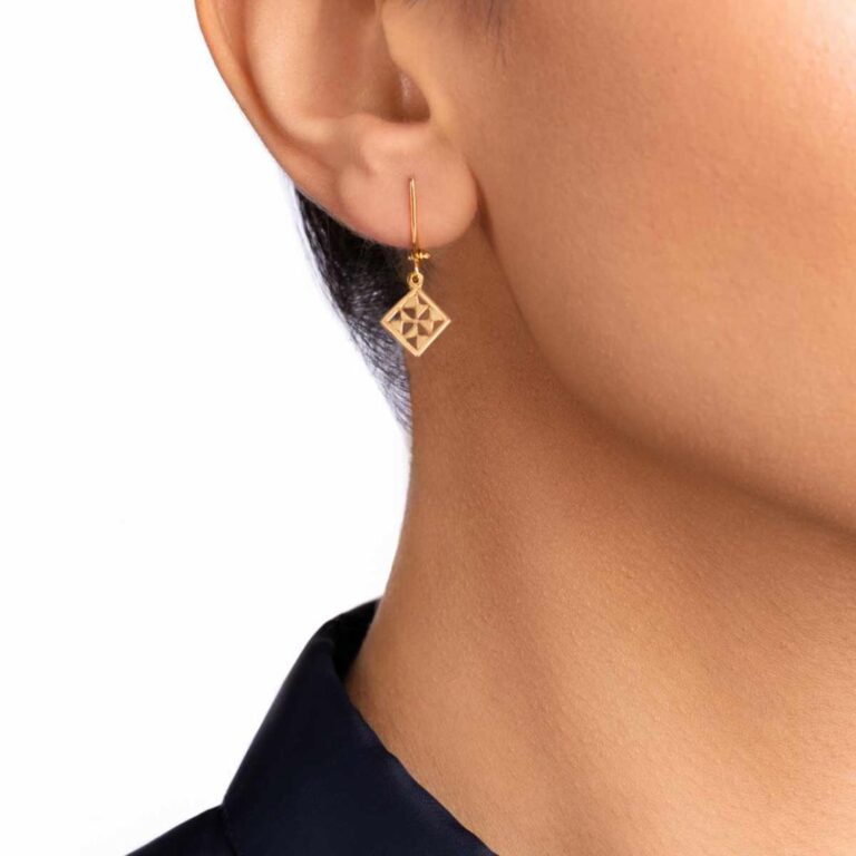 گوشواره طلا تک لنگه ای نورا