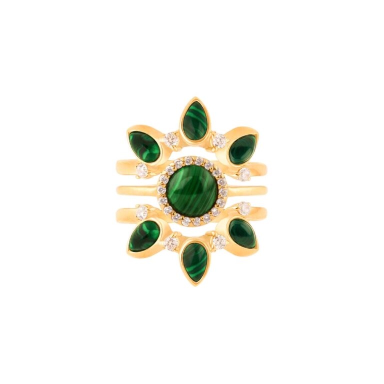 انگشتر طلا زرد مینٍلاوا پرسته