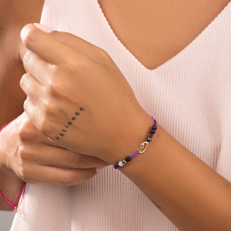 دستبند طلا بافت ستاره دنباله دار