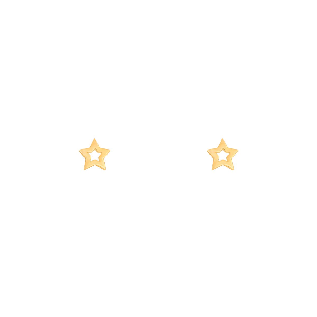گوشواره طلا ستاره توخالی