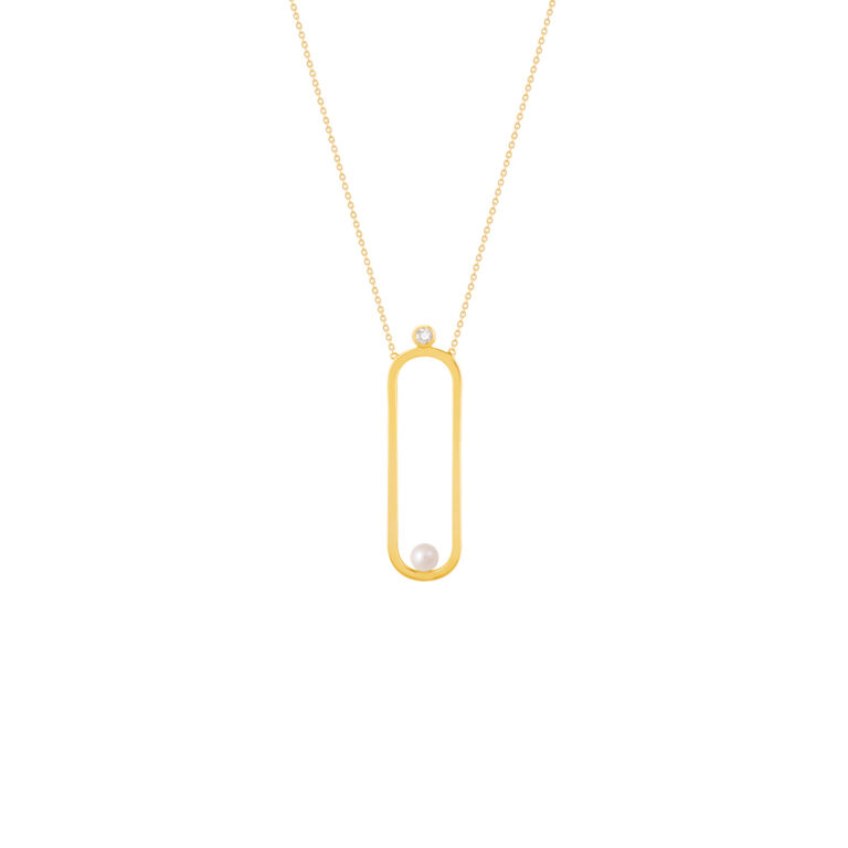 گردنبند طلا لونا و بیضی