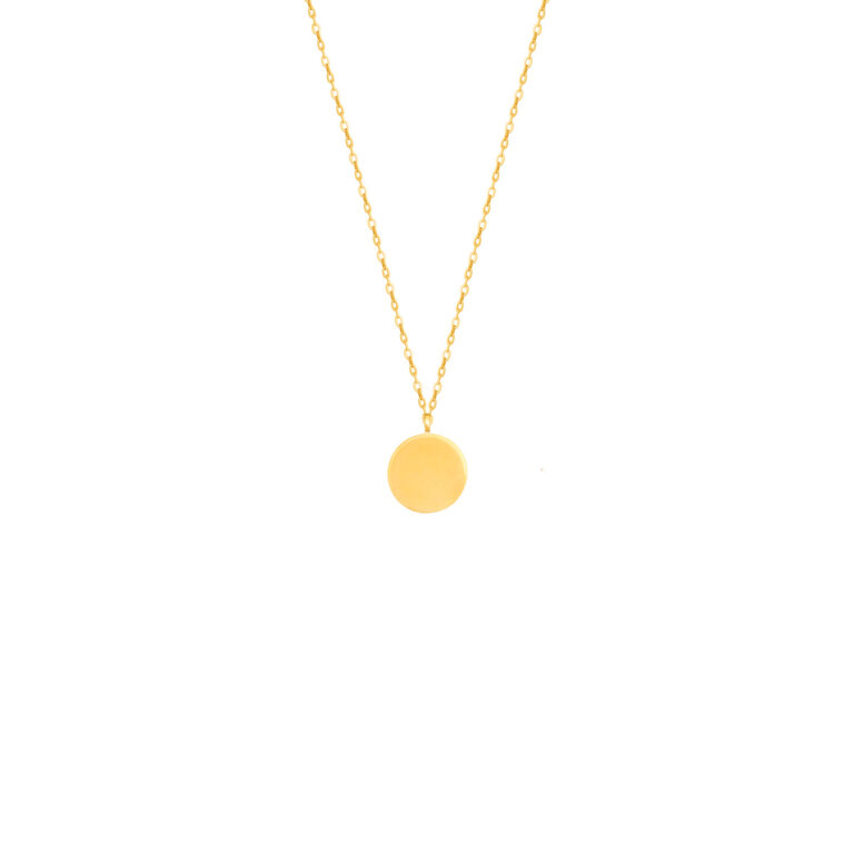 گردنبند طلا حکاکی دایره