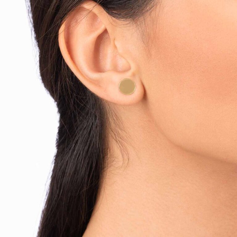 گوشواره طلا دایره بزرگ