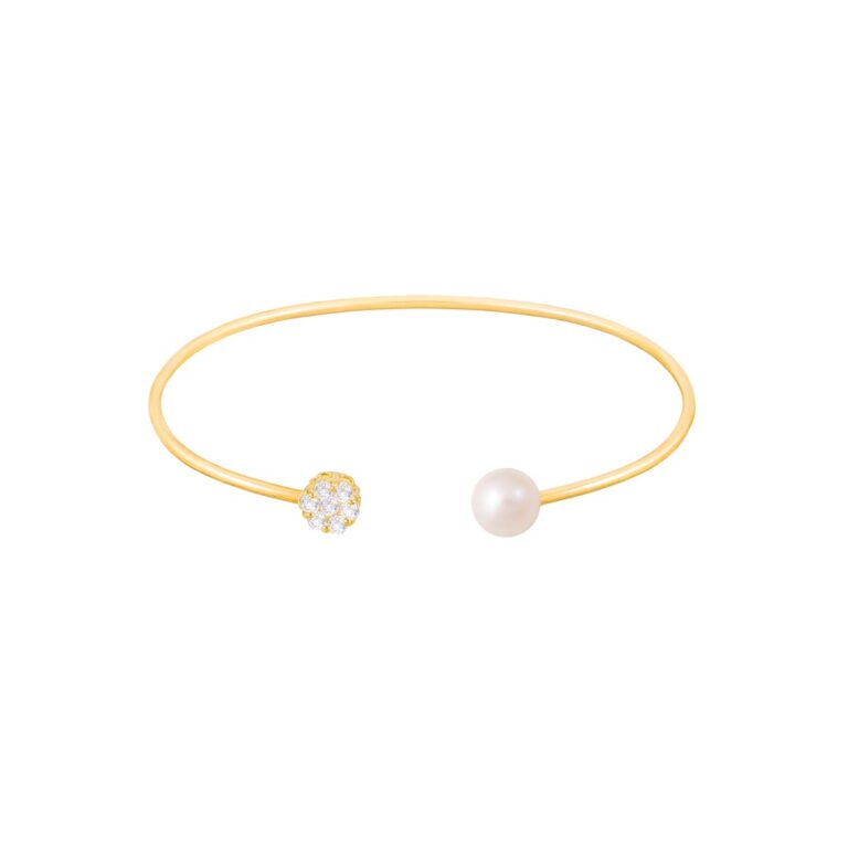 النگو طلا FLOWER و مروارید