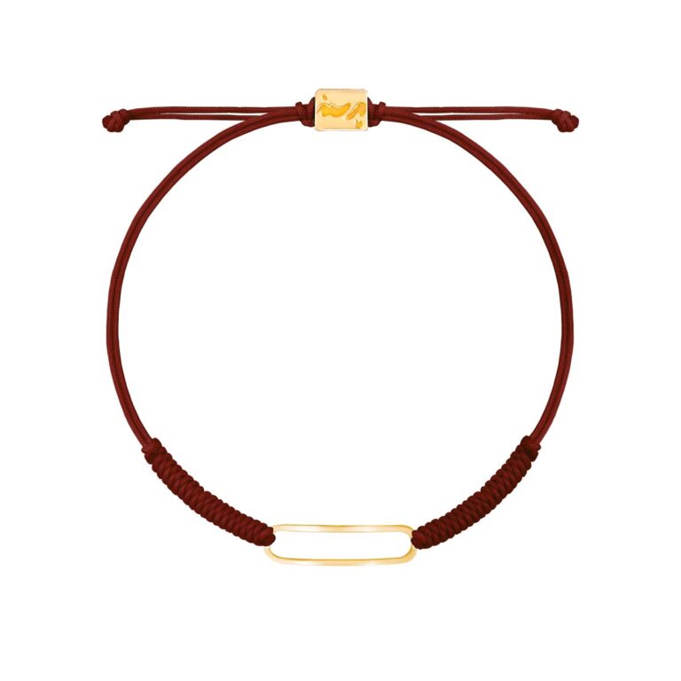 دستبند طلا بافت زرشکی ژاسمن