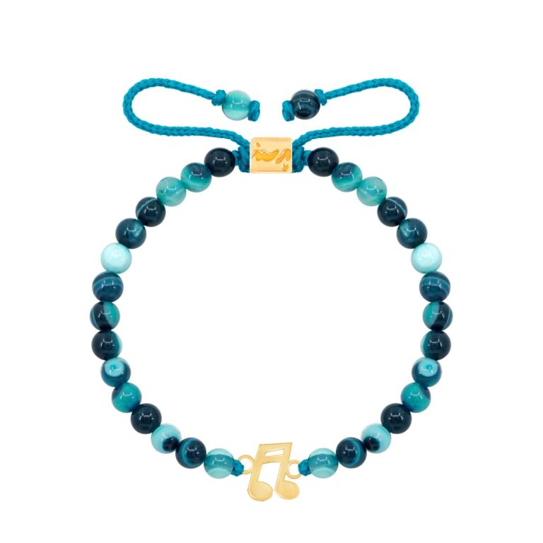 دستبند طلا سنگی نت