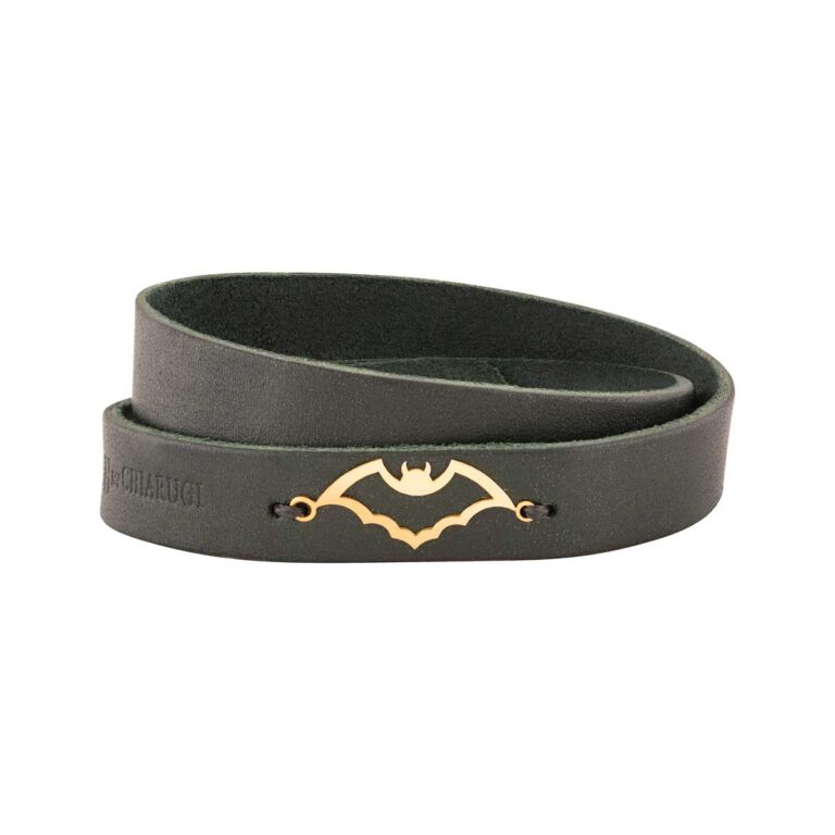 دستبند طلا چرم BATMAN