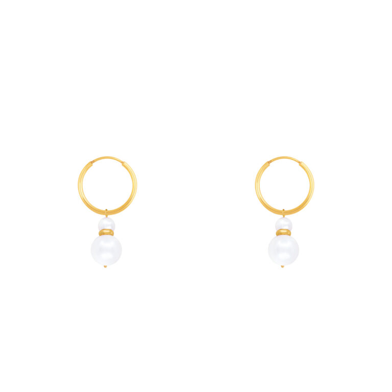 گوشواره طلا چهار مروارید