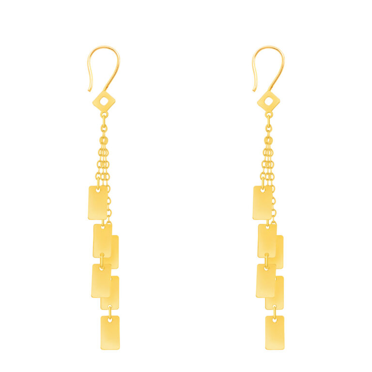 گوشواره طلا پلیت