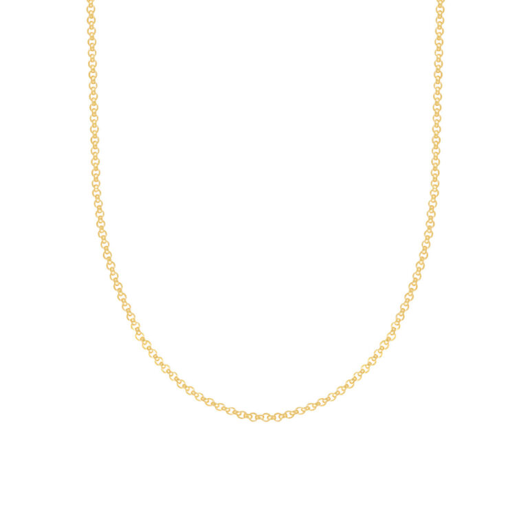 گردنبند زنجیری طلا رولو متوسط