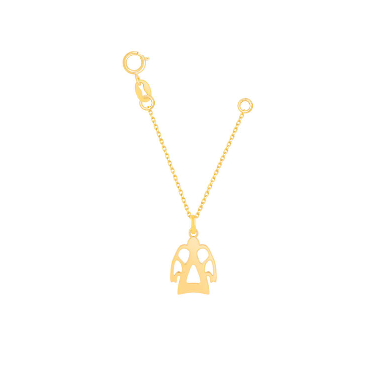 آویز ساعت طلا فرشته توخالی