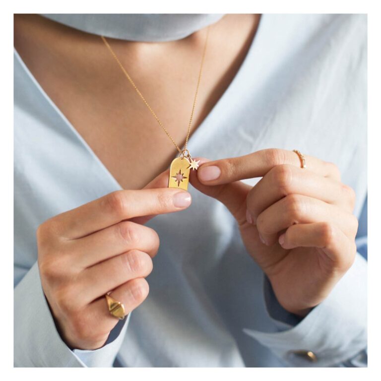 گردنبند طلا پلاک آرزو ها