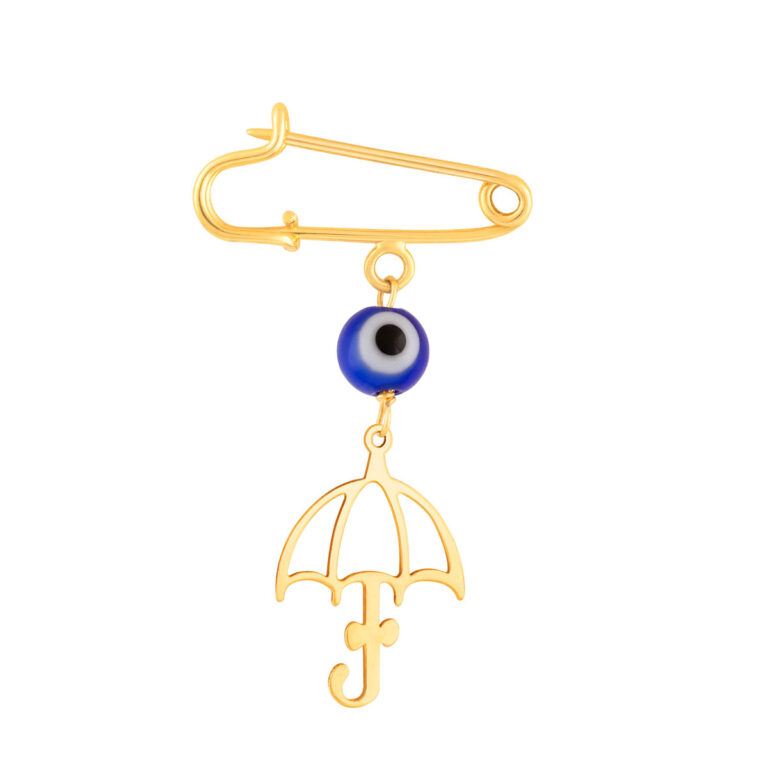 سنجاق سینه طلا بچه گانه چتر