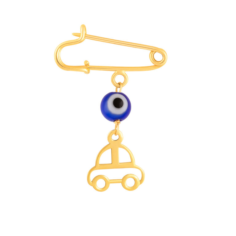 سنجاق سینه طلا بچه گانه ماشین