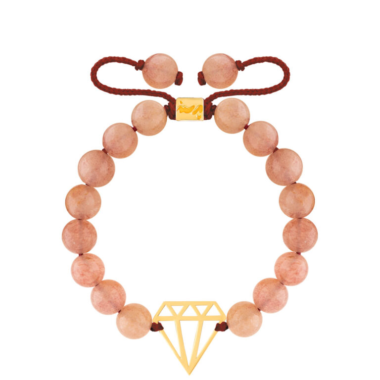 دستبند طلا سنگی الماس