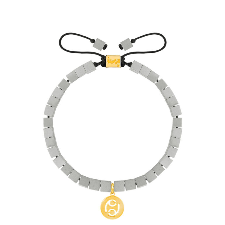 دستبند طلا سنگی نماد ماه تیر