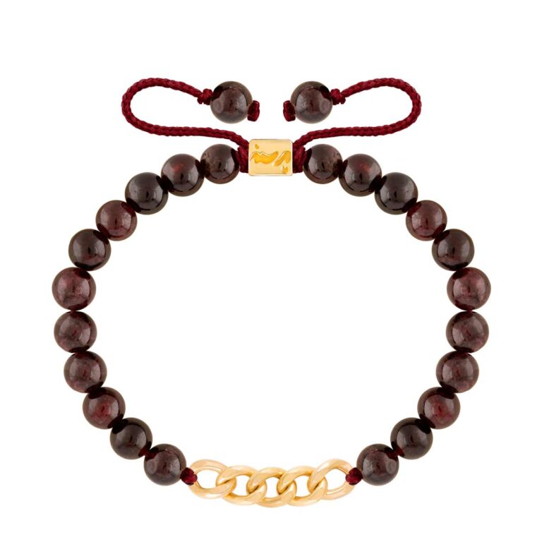 دستبند طلا سنگی شش حلقه کارتیه