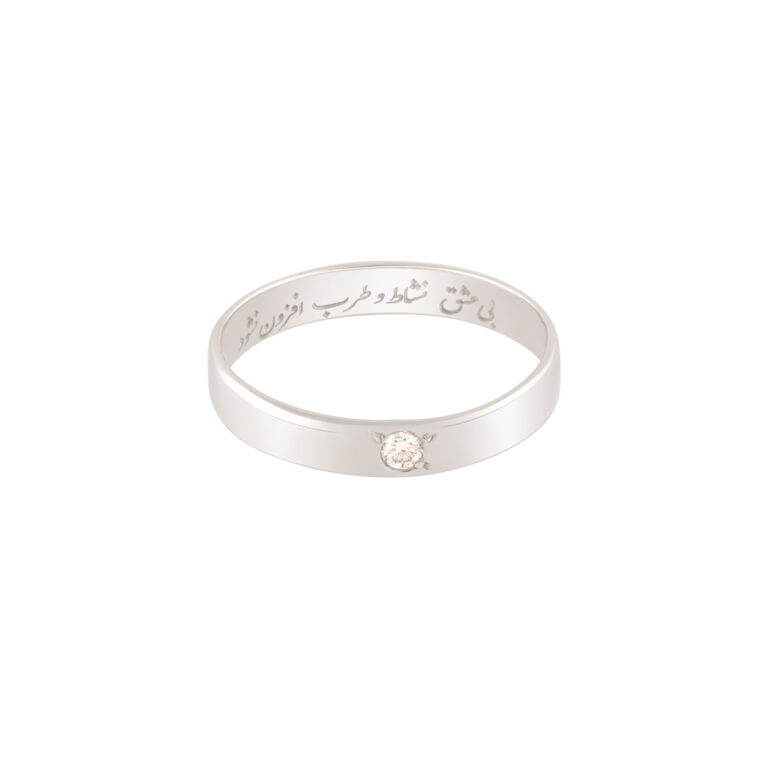 انگشتر طلا تک نگین برلیان