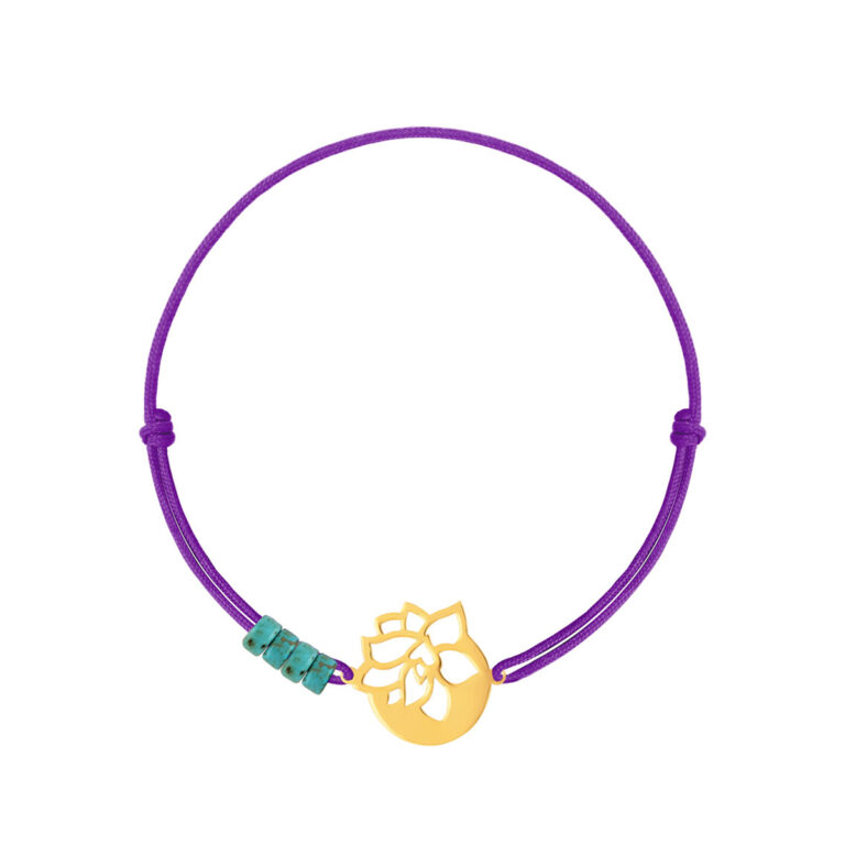 دستبند طلا بافت لوتوس