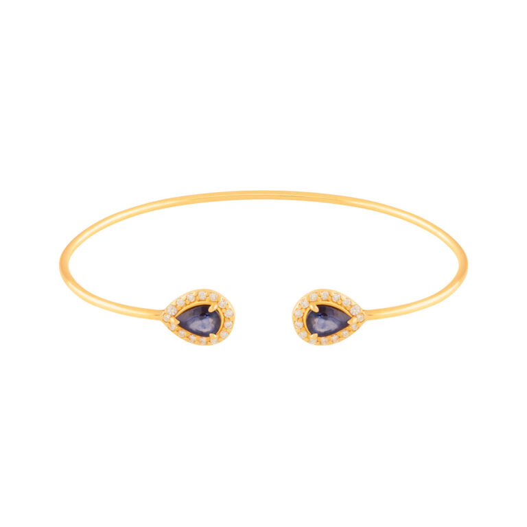 النگو طلا اطلس و یاقوت کبود