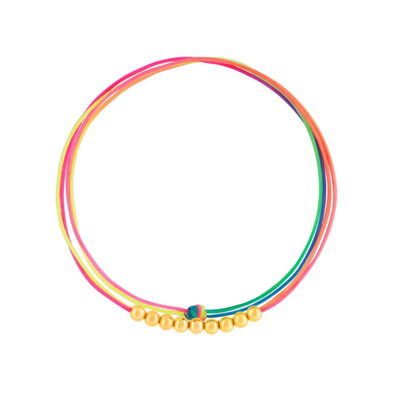 دستبند طلا بافت نه گوی