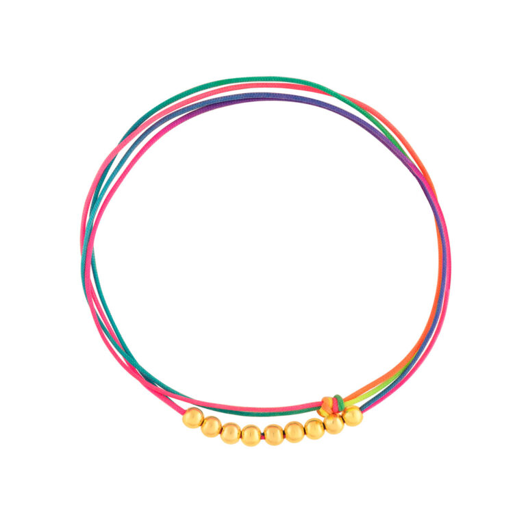 دستبند طلا بافت نه گوی