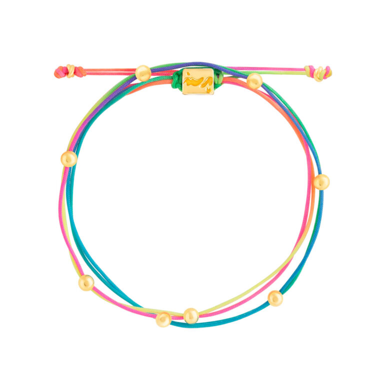 دستبند طلا بافت هشت گوی