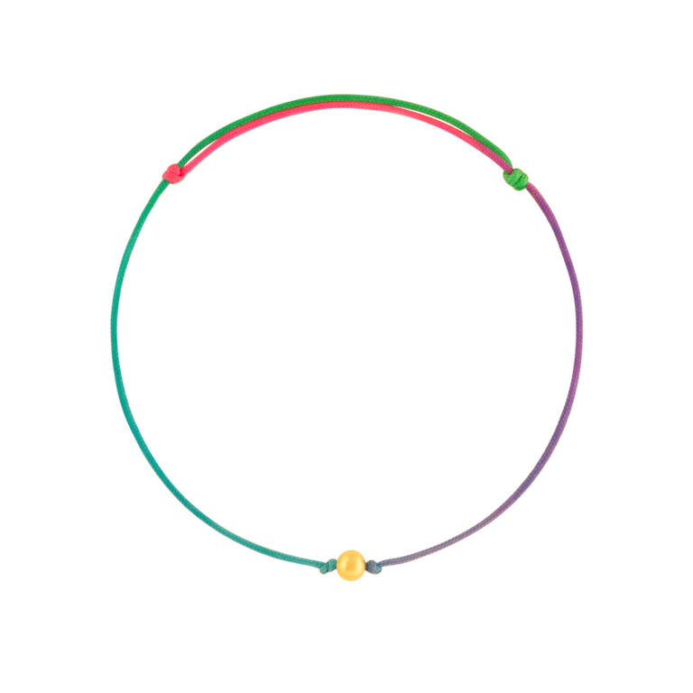 دستبند طلا بافت تک گوی