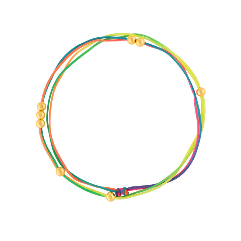 دستبند طلا بافت هشت گوی