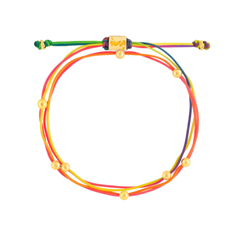 دستبند طلا بافت هشت گوی