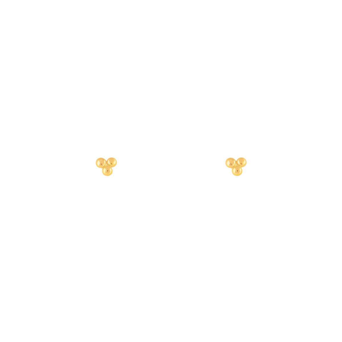 گوشواره طلا مثلث توپی