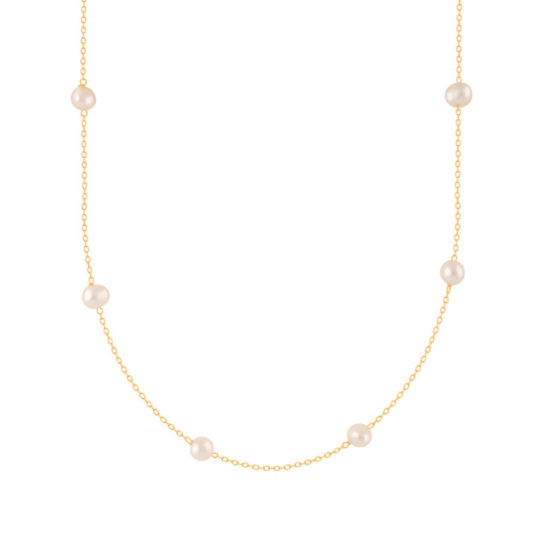 گردنبند طلا هفت مروارید