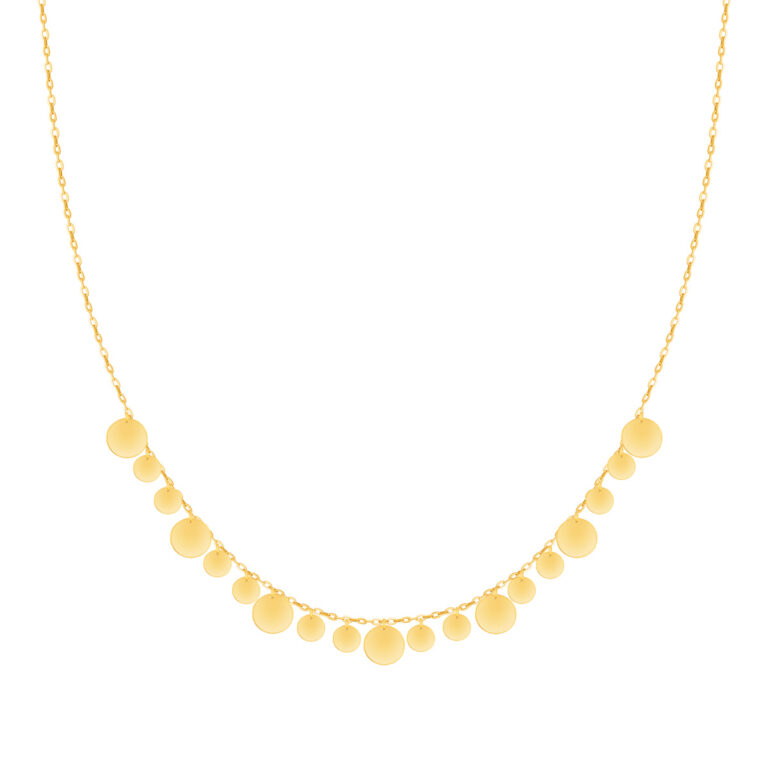 گردنبند طلا پولک