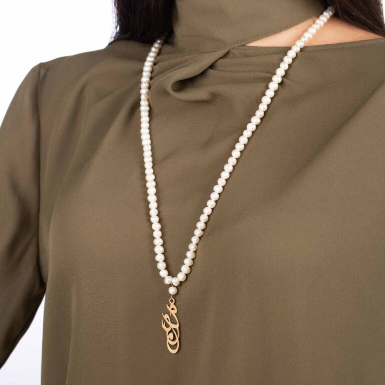 گردنبند طلا سنگی عشق