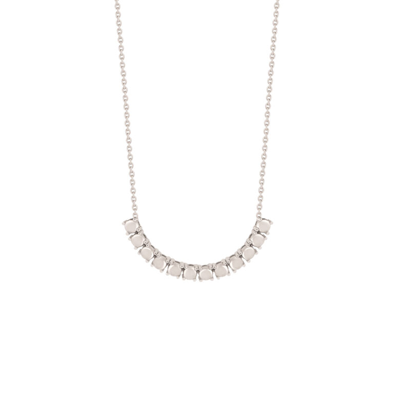 گردنبند طلا سفید تنیس