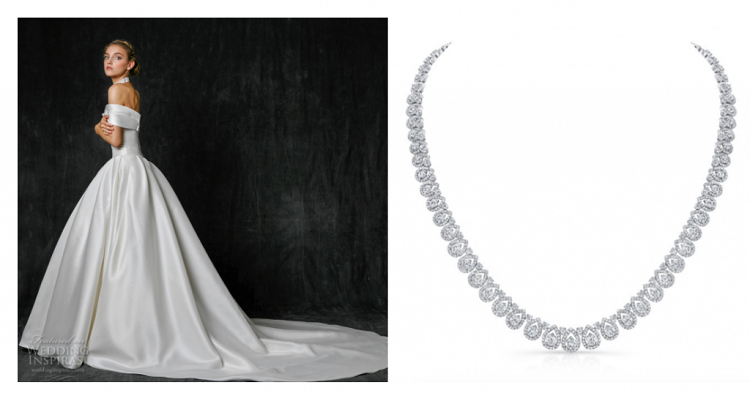 گردنبند لباس عروس