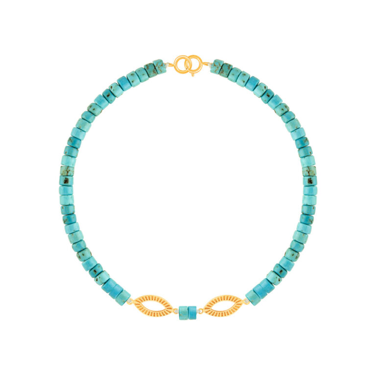 دستبند طلا سنگی مانا