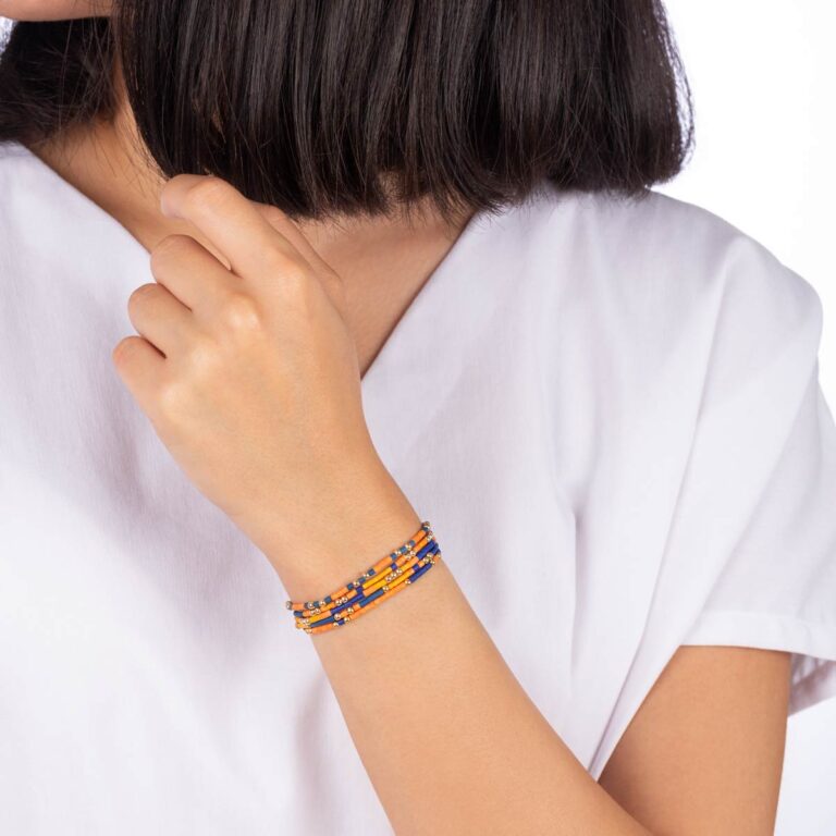 دستبند طلا سنگی دوازده گوی