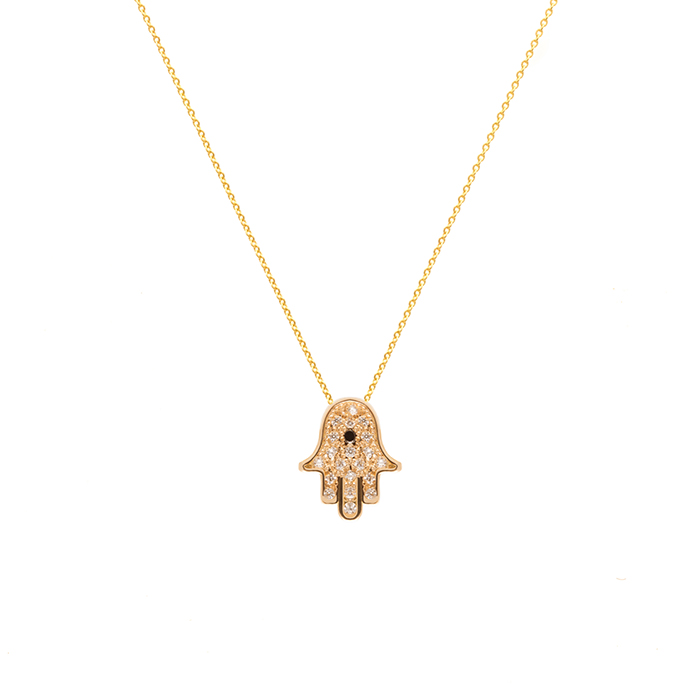 آویز گردنبند طلا : خمسه