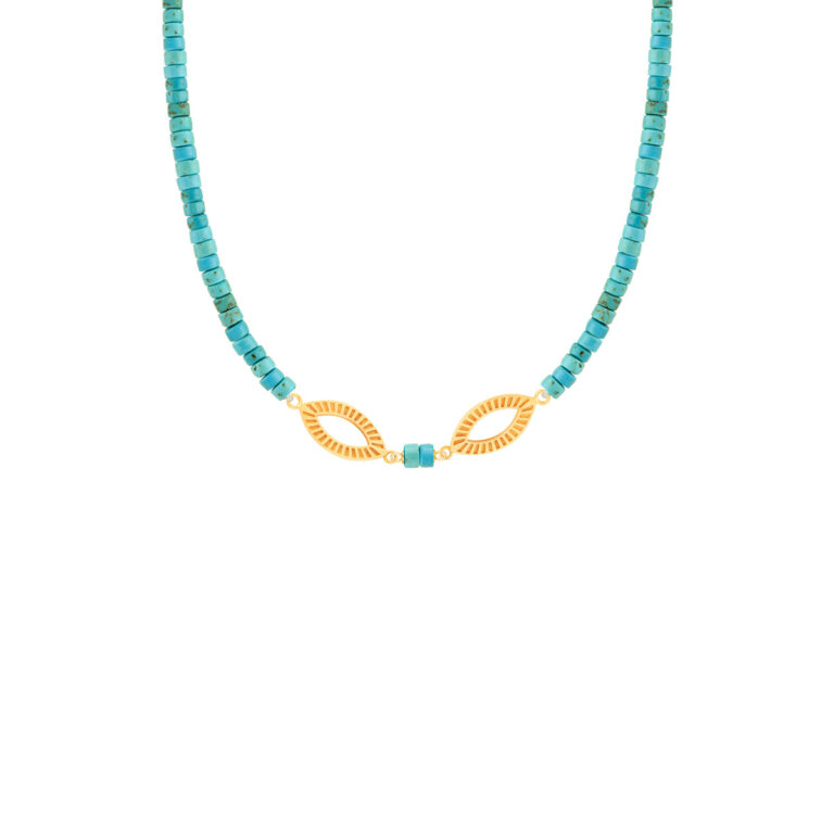 گردنبند طلا سنگی ریوِر