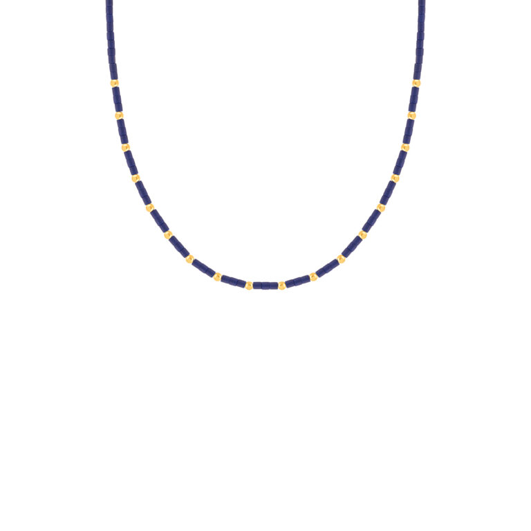 گردنبند طلا سنگی هجده گوی