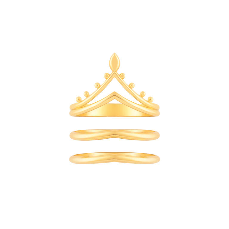 انگشتر طلا سه رینگ ماریسا