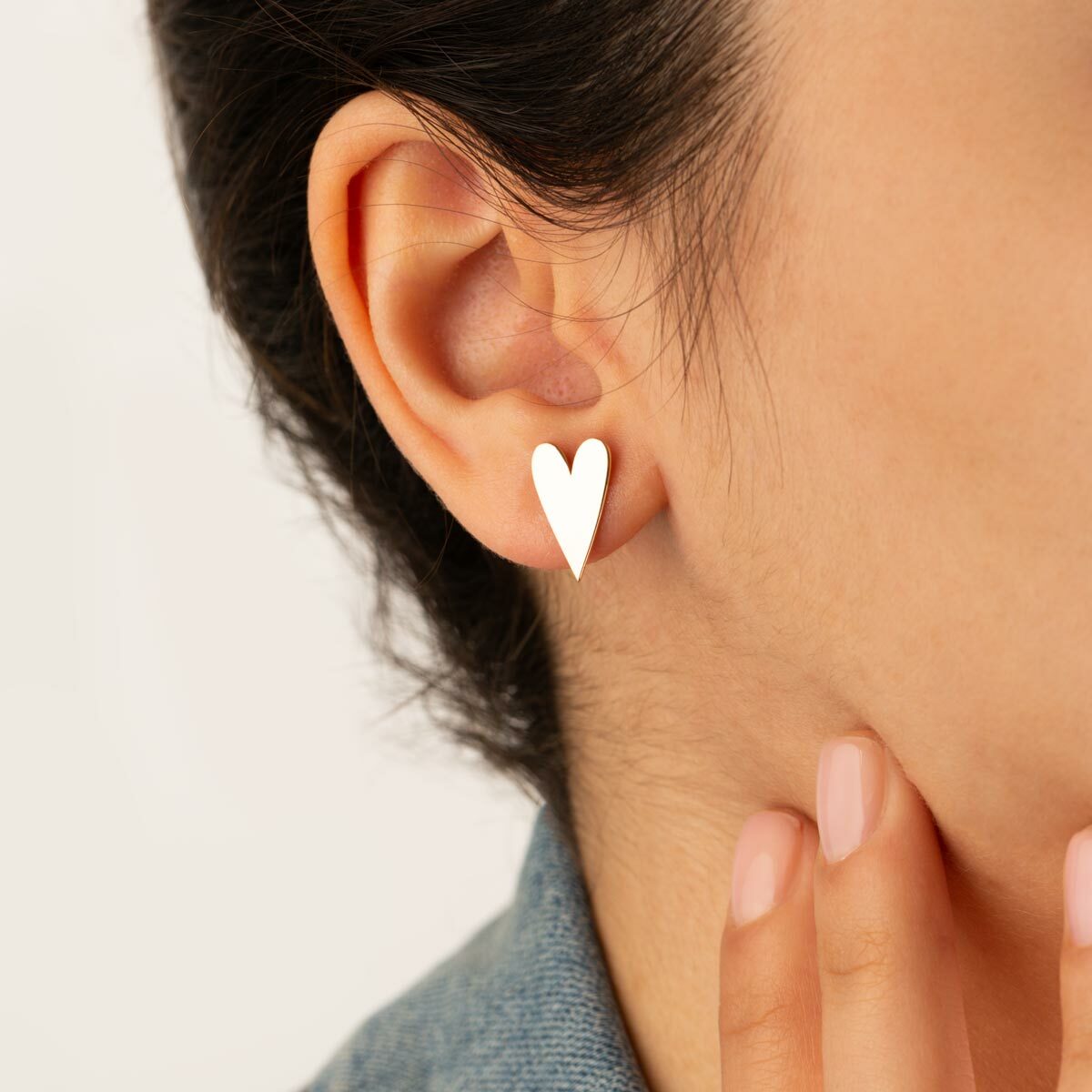 گوشواره طلا قلب