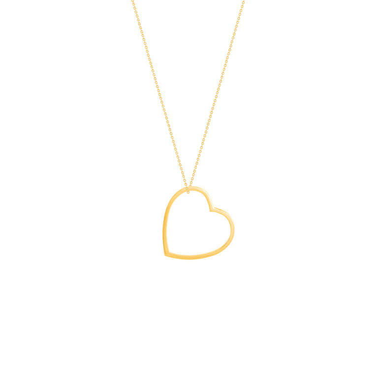 گردنبند طلا قلب تو خالی