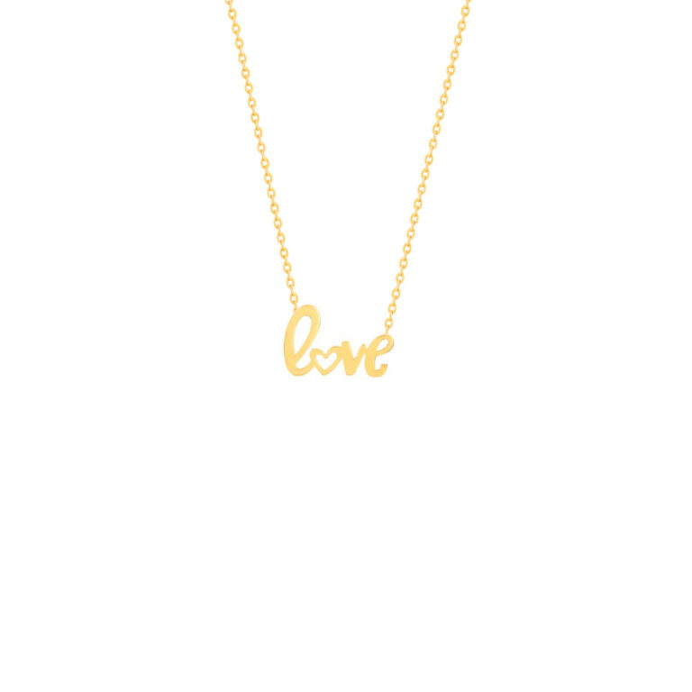 گردنبند طلا Love