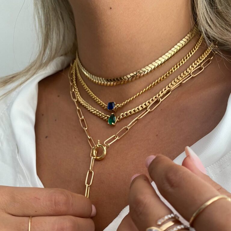 گردنبند زنجیری طلا تیغ ماهی 2