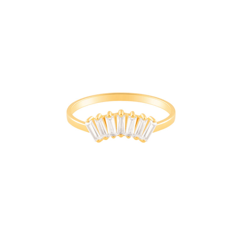 انگشتر طلا باگت منحنی