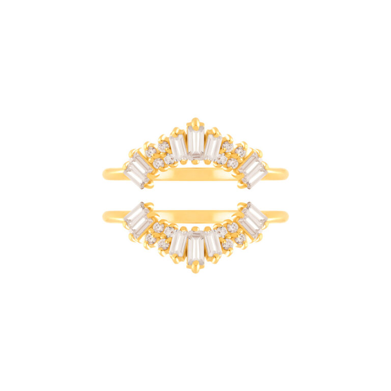 انگشتر طلا دو رینگ آمون