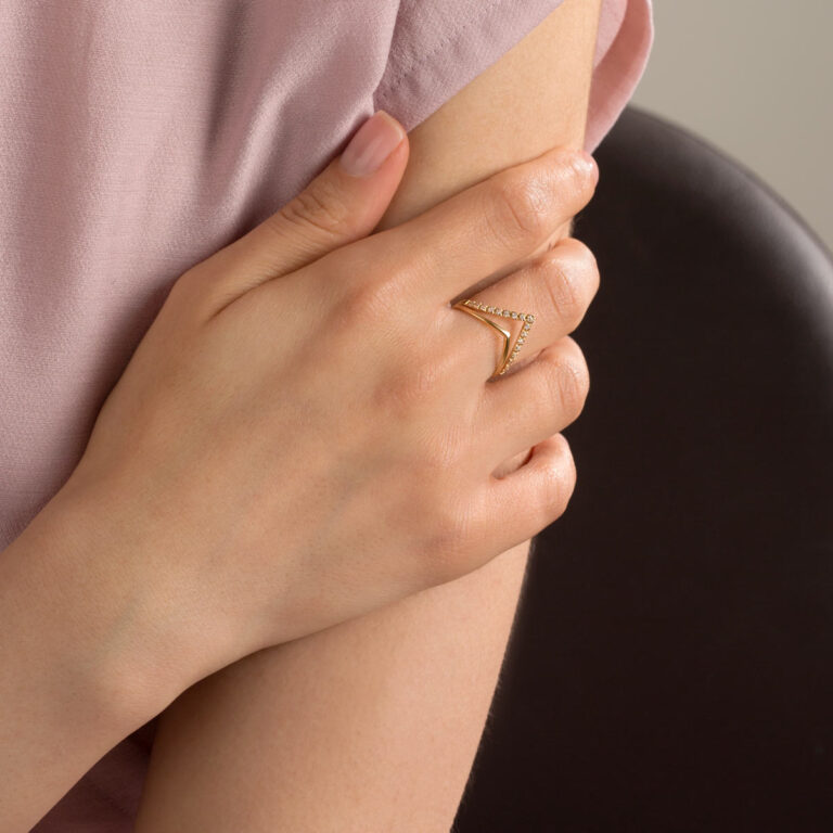 انگشتر طلا دو رینگ