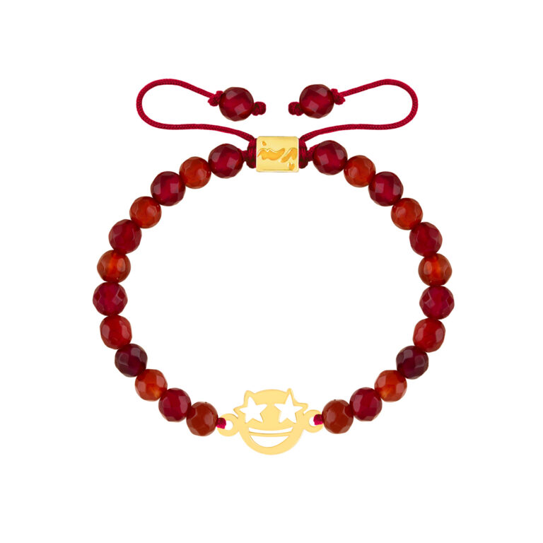 دستبند طلا سنگی ایموجی ستاره